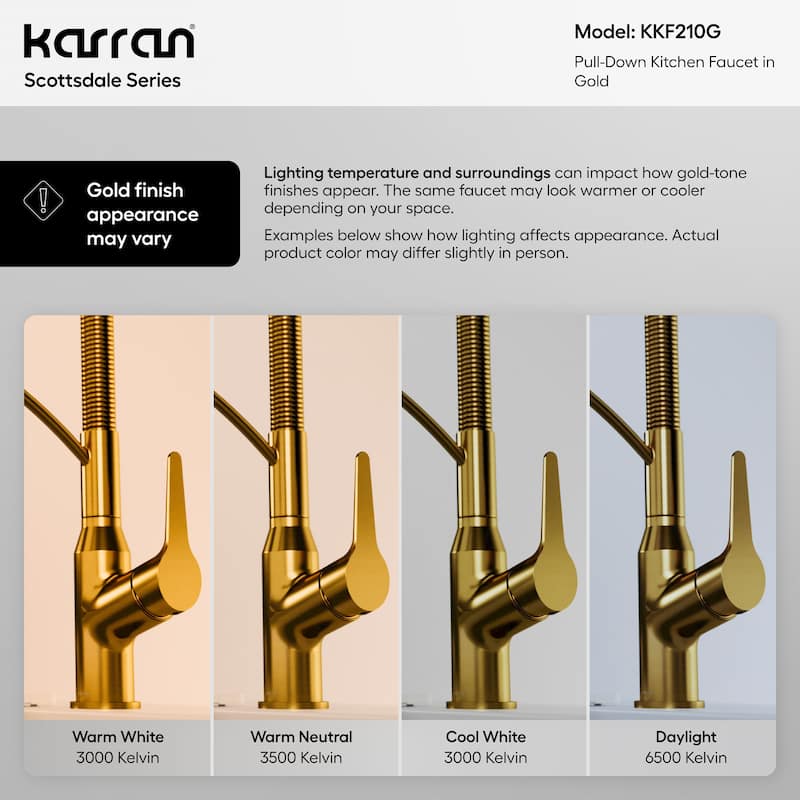 Karran Scottsdale Single-Handle Pull-Down Sprayer Kitchen Faucet