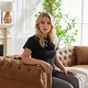 preview thumbnail 25 of 29, Oaks Aura 85.5in. Modern Fabric Chesterfield Sofa with Rolled Arms, 3 Seater Sofa with Button Design and 2 Cushions