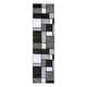 preview thumbnail 108 of 135, World Rug Gallery Contemporary Modern Boxed Color Block Area Rug 2' 7" x 10' - Gray