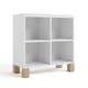 preview thumbnail 17 of 23, Storkcraft California Cube Organizer Bookcase - N/A White/Driftwood