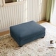 preview thumbnail 26 of 56, Modern Corduroy Fabric Oversized Accent Ottoman