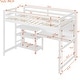 preview thumbnail 25 of 23, Twin Size Wooden Loft Bed with Shelves, Desk and Writing Board