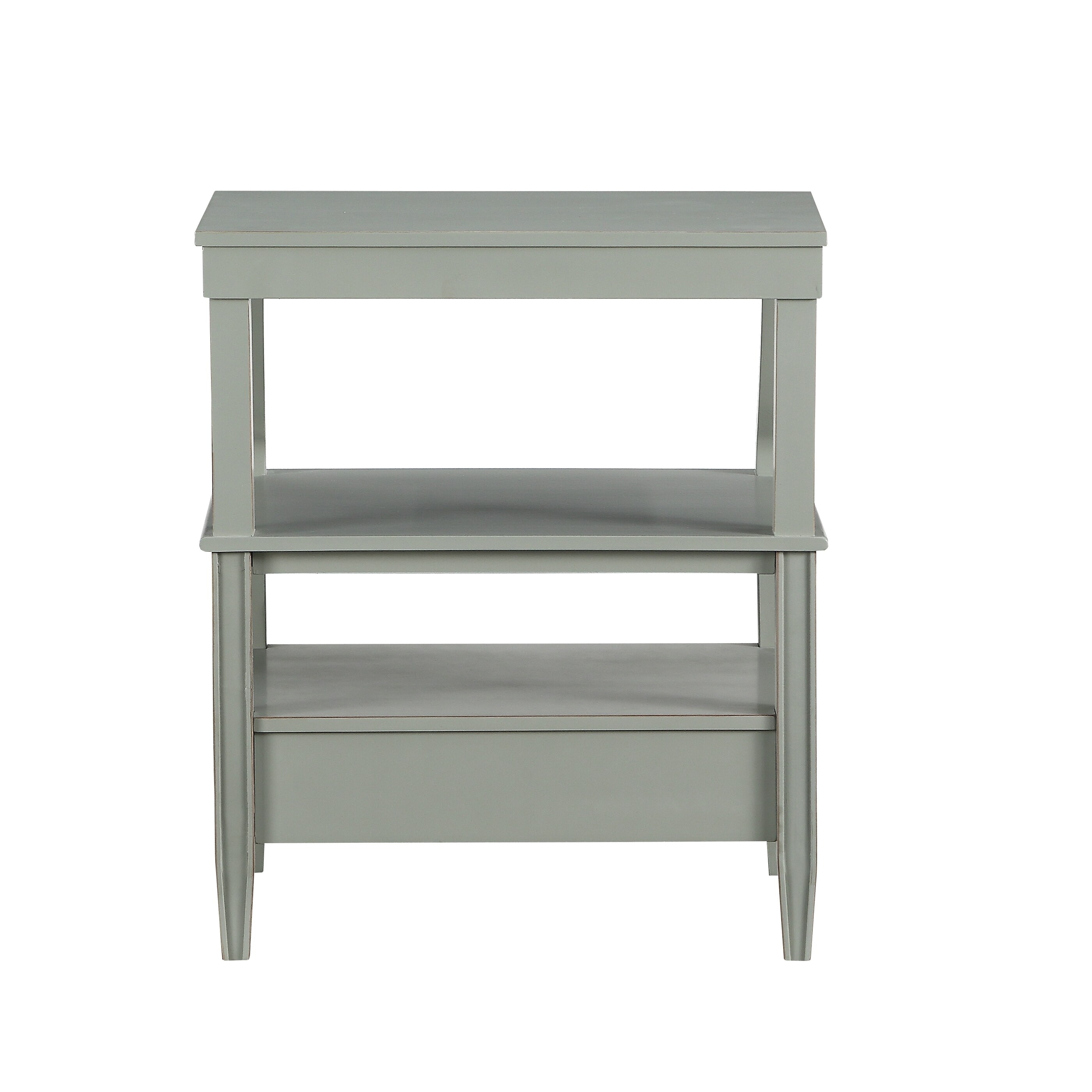 Owings end table sales with 2 shelves