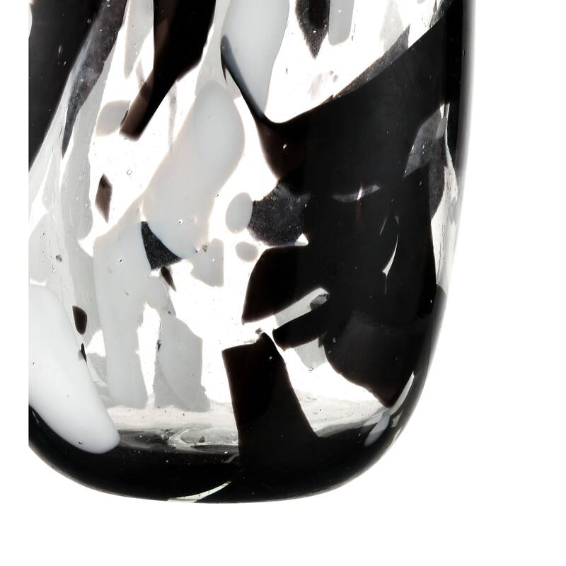 Elk Home Gisli Black Glass Contemporary 6 Inch Wide Vase