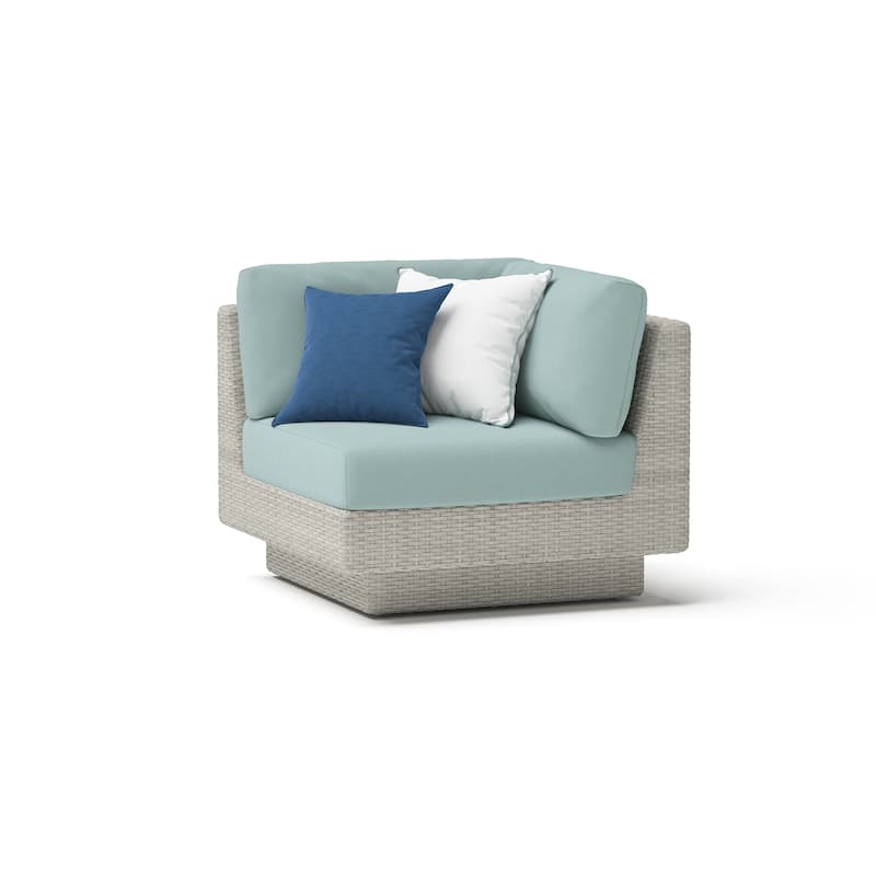 Portofino Comfort 5 Piece Sunbrella Outdoor Patio Sectional Seating Set