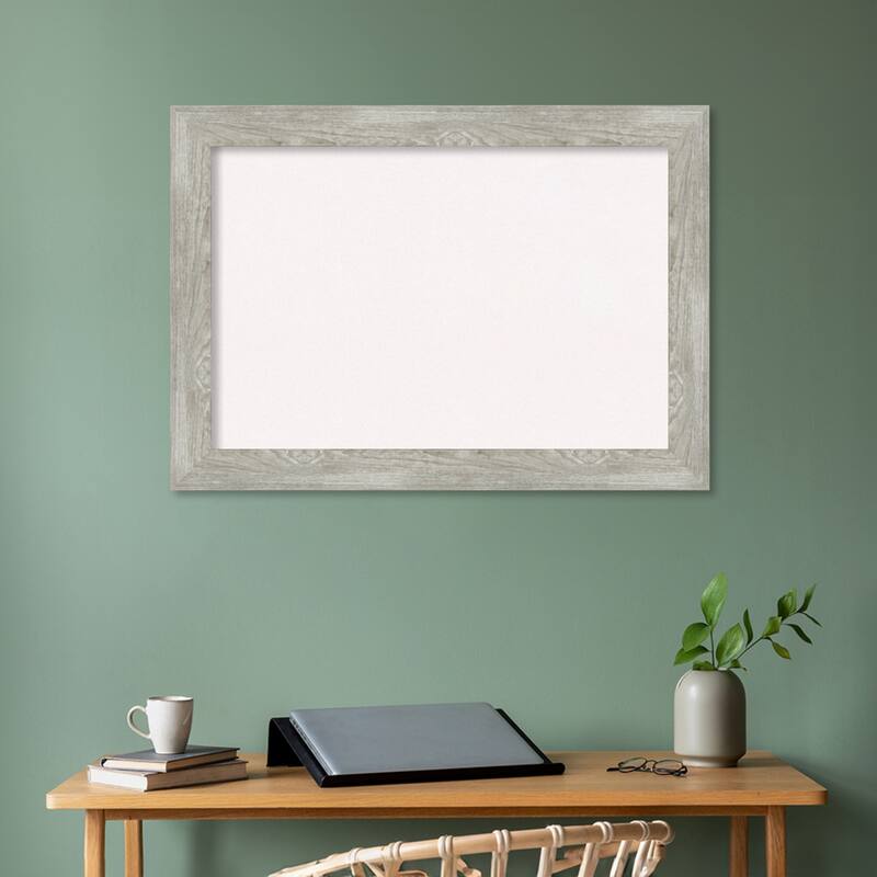 Dove Greywash Framed White Corkboard Bulletin Board