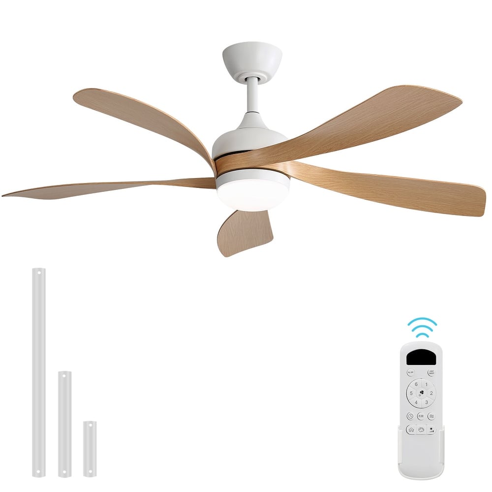 52"/66" Inch Ceiling Fan with Light,APP and Remote Control, Low Profile,Smart Optional