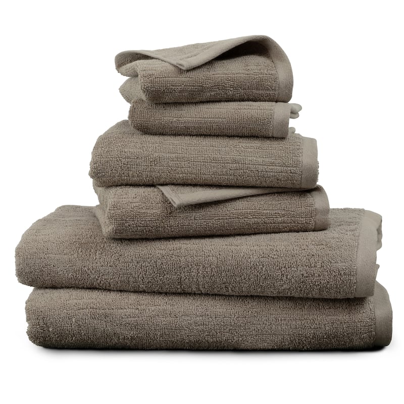 Indigo Road by Egypt Sherrod Denbrook Jacquard Texture 6-Piece Bath Towel Set - 30" x 56" (Bath Towel)