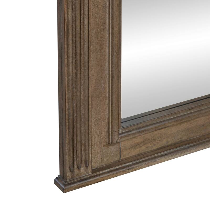 Carlisle Court Chestnut Finish Arched Mirror