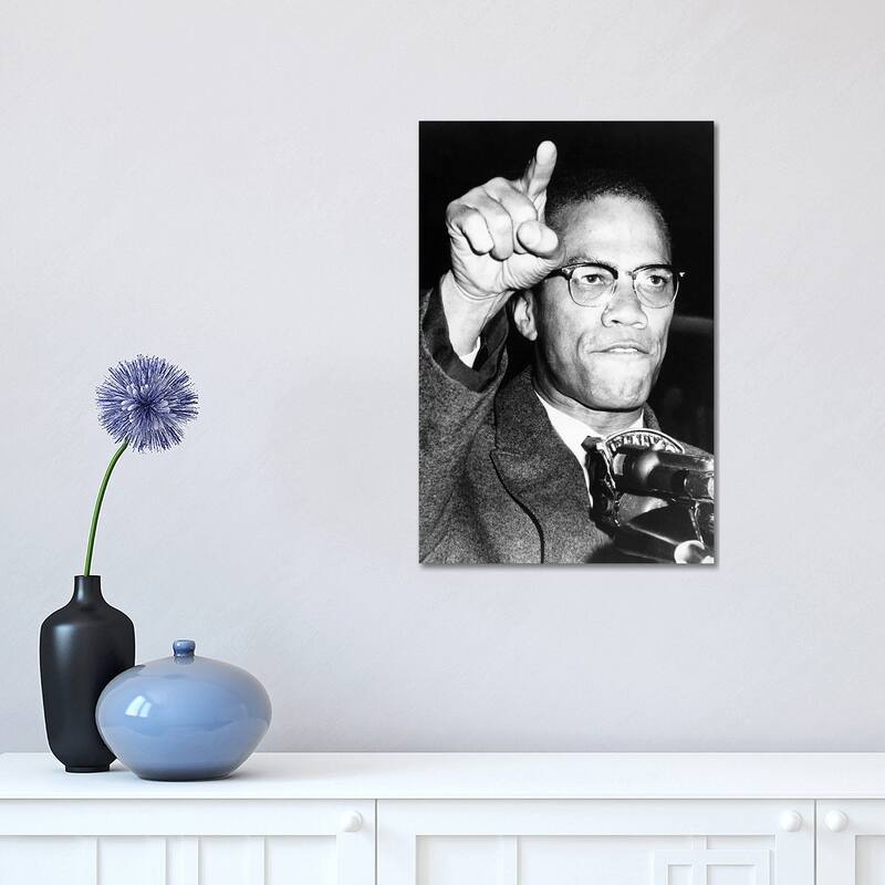 iCanvas "Malcolm X (1925-1965)" by Unknown Canvas Print - 18x12x1.5