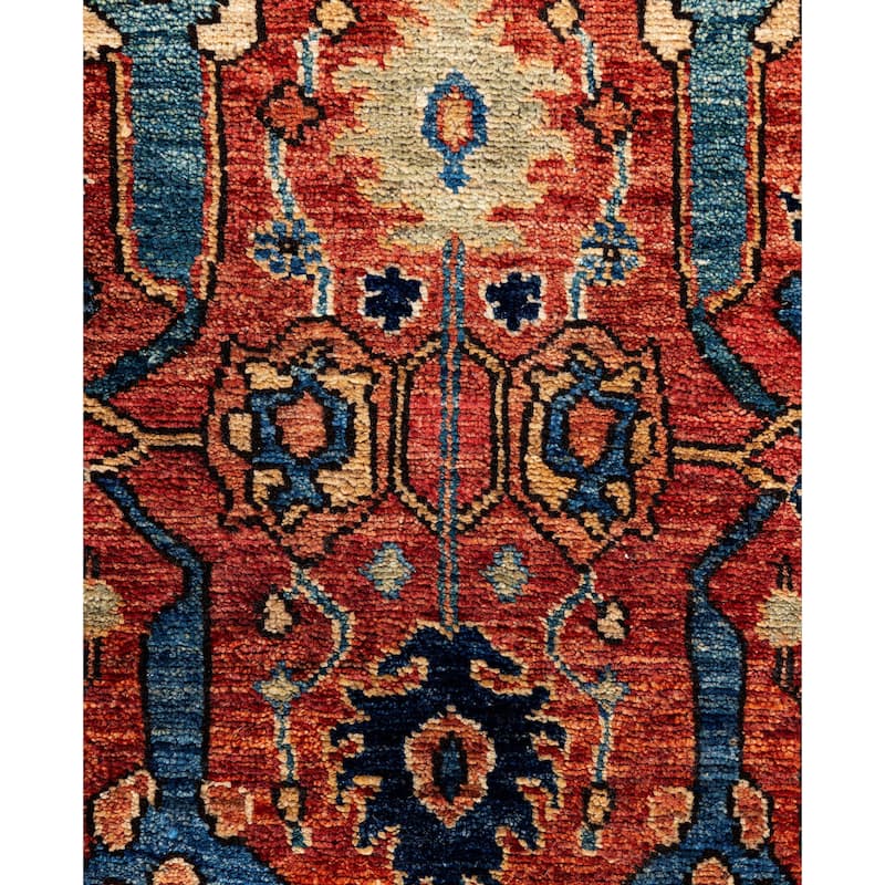 Serapi One-of-a-Kind Hand-Knotted Area Rug - Red - 4' 2" x 5' 10"