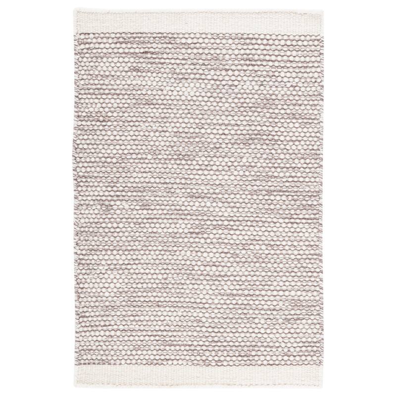 SAFAVIEH Handmade Natura Ludmila Farmhouse Wool Rug - 3' x 5' - Brown/Ivory
