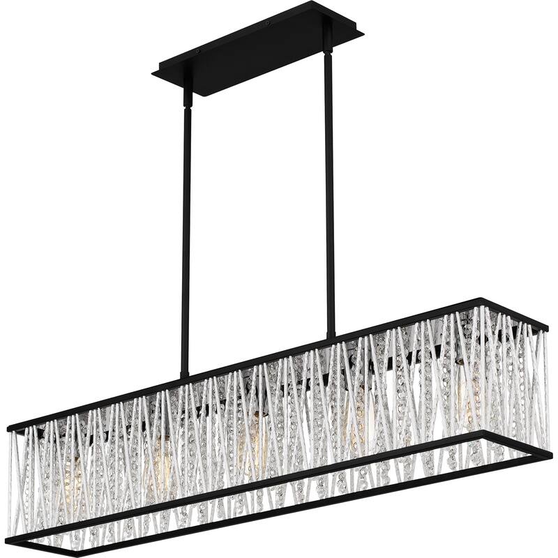 Celeste 5-Light Matte Black Island Light