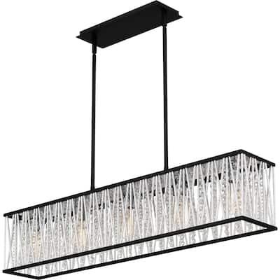 Celeste 5-Light Matte Black Island Light
