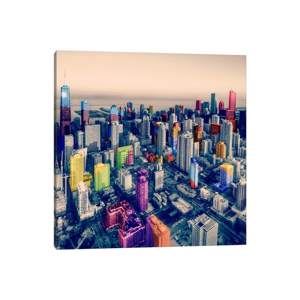 iCanvas "Chicago City Pop" by Unknown Artist Canvas Print