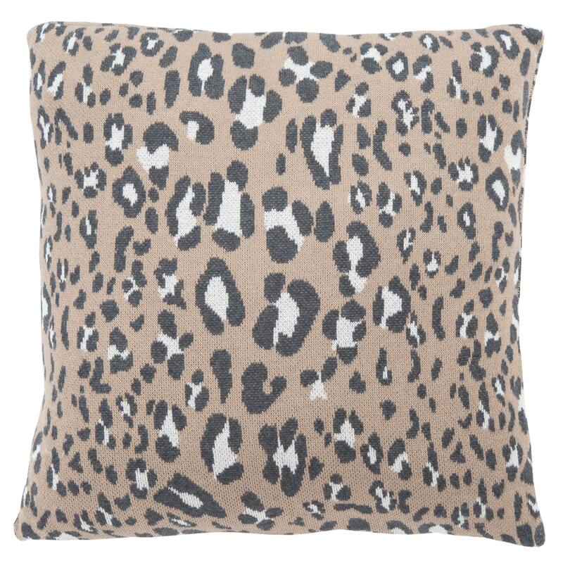 SAFAVIEH Kasya 18-inch Leopard Square Decorative Accent Throw Pillow