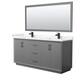 Option Dark Gray / Carrara Cultured Marble Top / Matte