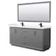 Option Dark Gray / Carrara Cultured Marble Top / Matte