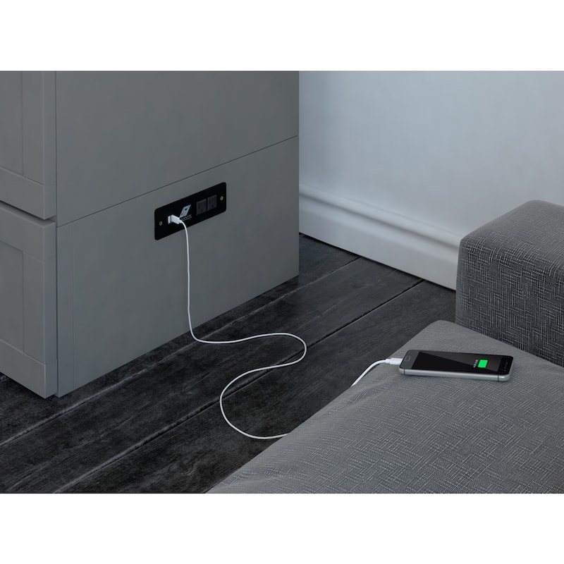 Murphy Bed Chest with Mattress & Charging - Space Saving Folding Bed