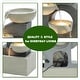 preview thumbnail 10 of 9, Grey Curves and Cascading Bowls Resin Outdoor Fountain with LED Lights