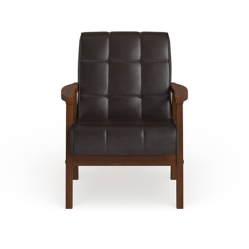 Carson Carrington Karkkila Mid-century Brown Club Chair