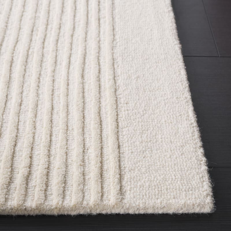 SAFAVIEH Handmade Ebony Evrim Modern & Contemporary Wool Rug