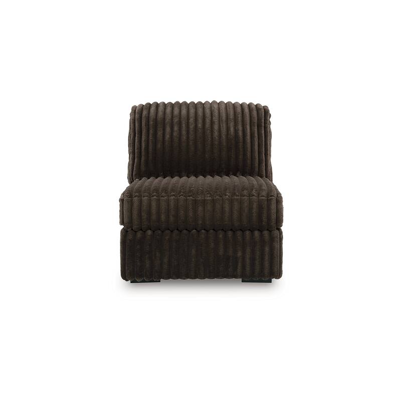 Signature Design by Ashley Midnight-Madness Dark Brown 5-Piece Sectional with Chaise