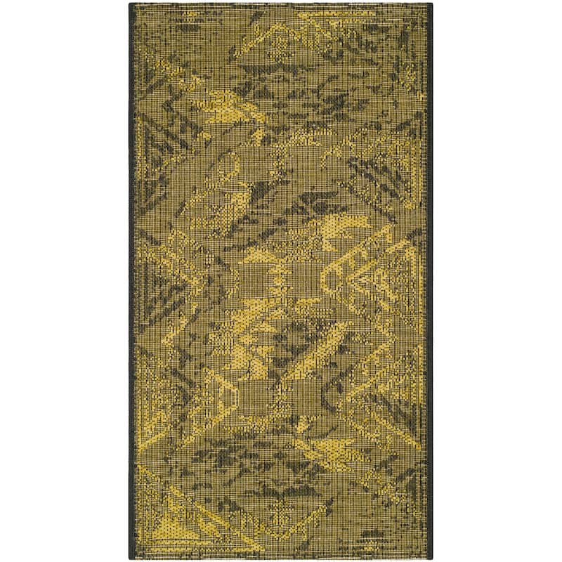 SAFAVIEH Palazzo Veseljka Overdyed Modern Oriental Rug - 2' x 3'6" - Black/Green