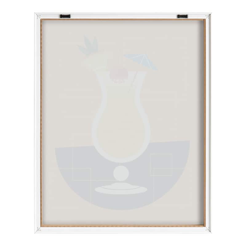Kate and Laurel Blake Pina Colada Framed Printed Art by Amber Leaders
