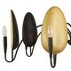 preview thumbnail 14 of 13, Uttermost Warwick 6 Light Matte Black Chandelier - 41.5"W x 41.5"D x 19"H