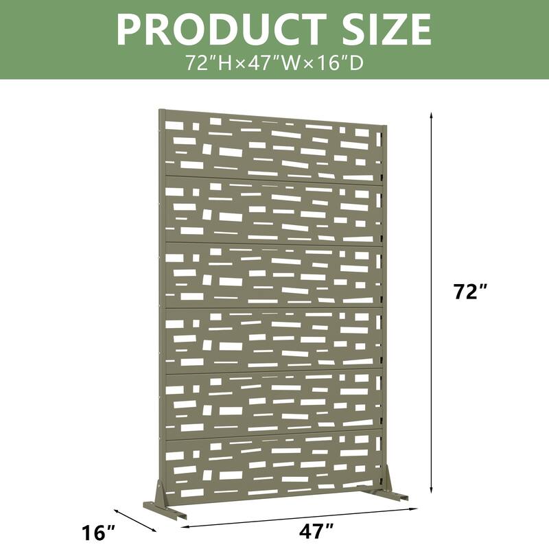 Outdoor Privacy Screen Metal Privacy Screen Panel Free Standing
