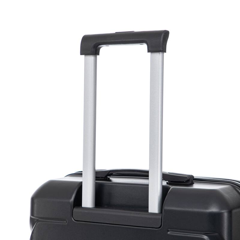 28 Inch Large Checked Luggage, Scratch Resistant Surface Four Multi-Directional Wheels, With Combination Lock and Side Hooks