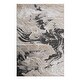 preview thumbnail 1 of 3, LOOM & LUXE Collection 2X3 Grey/Abstract Non-Shedding Area Rug - 36" D x 24" W x 0.28" H