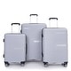 preview thumbnail 11 of 32, Luggage 3 Piece Set(20"/24"/28"), Hardshell Suitcase With Double Mute Spinner Wheels, Durable Lightweight Suitcase With TSA Lock Silver