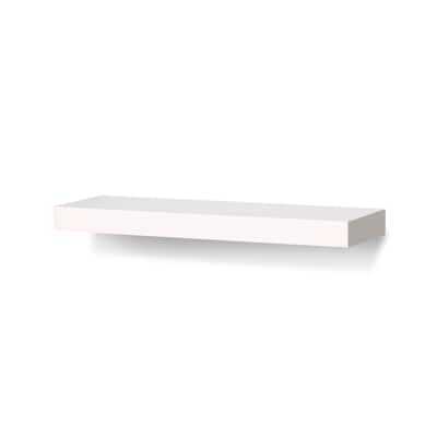Mini Avalon 6"x20" White Floating shelf - N/A