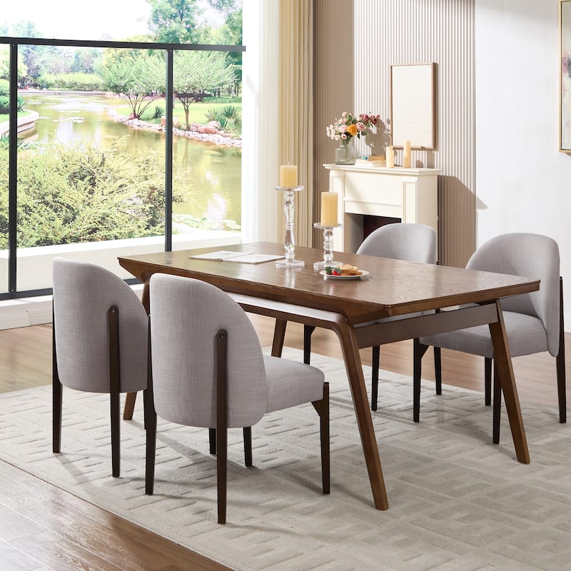 Wooden Dining Chairs Set of 2