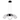 Barnett 21 Inch LED 5 Light Chandelier Matte Black Silk Screened Acrylic Lens