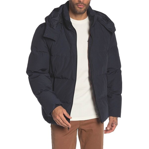 Cole haan hooded zip puffer down jacket Clearance
