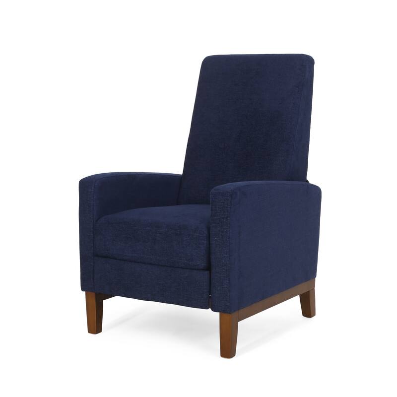 Living Room Lounge Chair, 27'' Wide Upholstered Recliner Sofa Chair with Retractable Footrest Modern Club Chair with Wood Frame