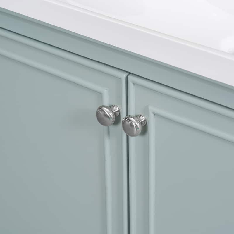 GDFStudio - Avalon 30-Inch Bathroom Vanity Base Cabinet, Multi-functional Cabinet, Solid Wood & MDF Board, Painted Finish
