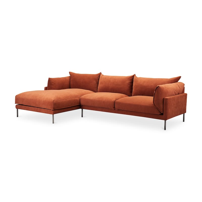 Aurelle Home Modern Deep Seat Chaise Sectional