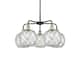Option Black Antique Brass / Clear Glass with White Rope
