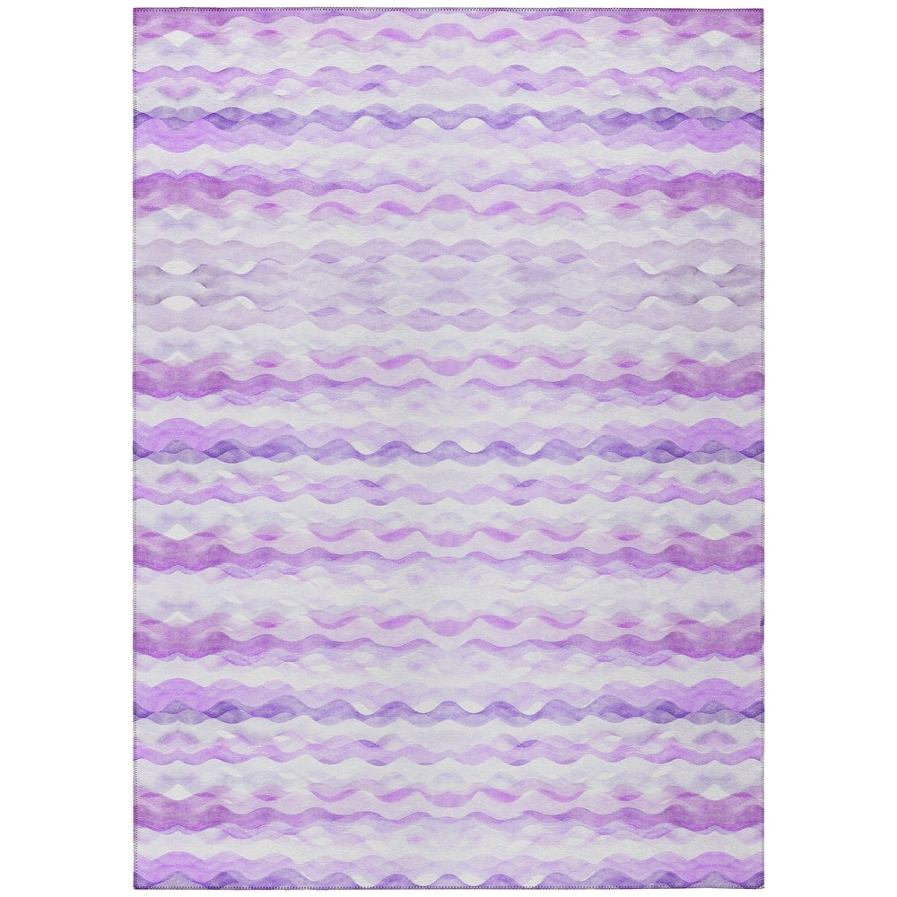 Indoor/ Outdoor Surfside Ombre Wave Washable Rug New