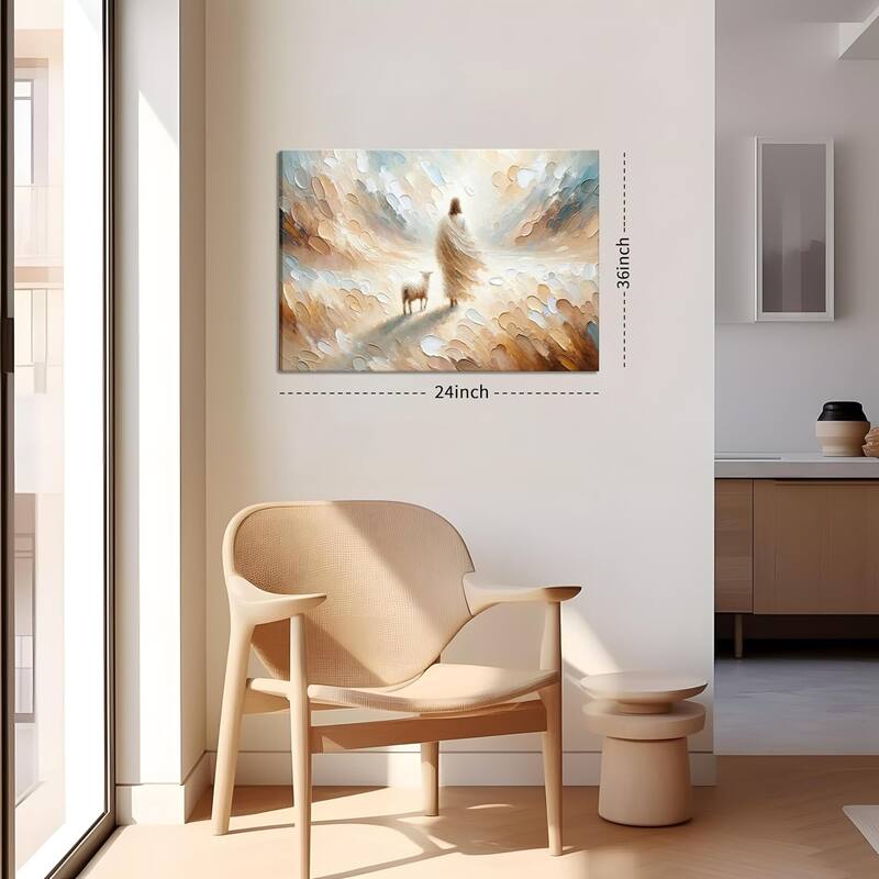 Christian Jesus Lamb Wall Decor Painting