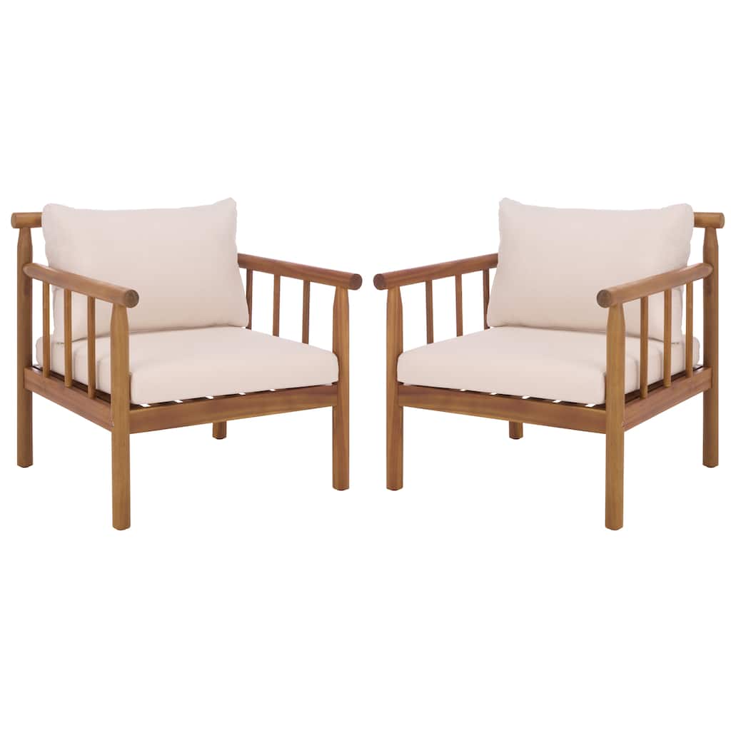 SAFAVIEH Outdoor Living Cardori Chair (Set of 2). - 29"W x 27"D x 29"H