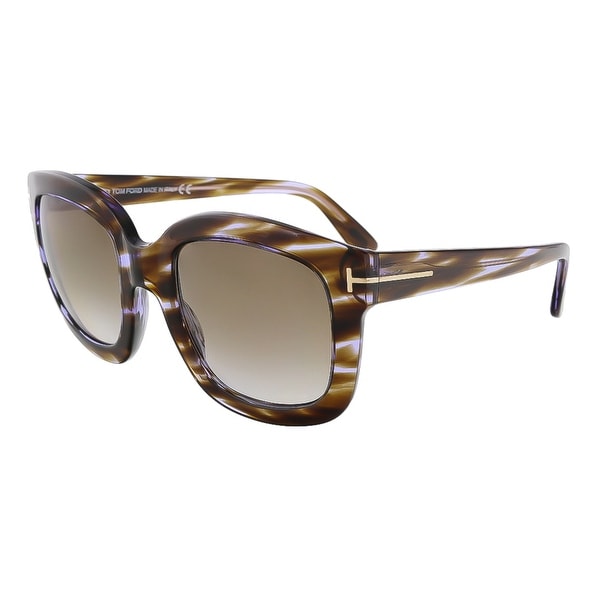 Tom Ford FT0279/S 47Z Christophe Purple Havana Square Sunglasses - 53-23-140