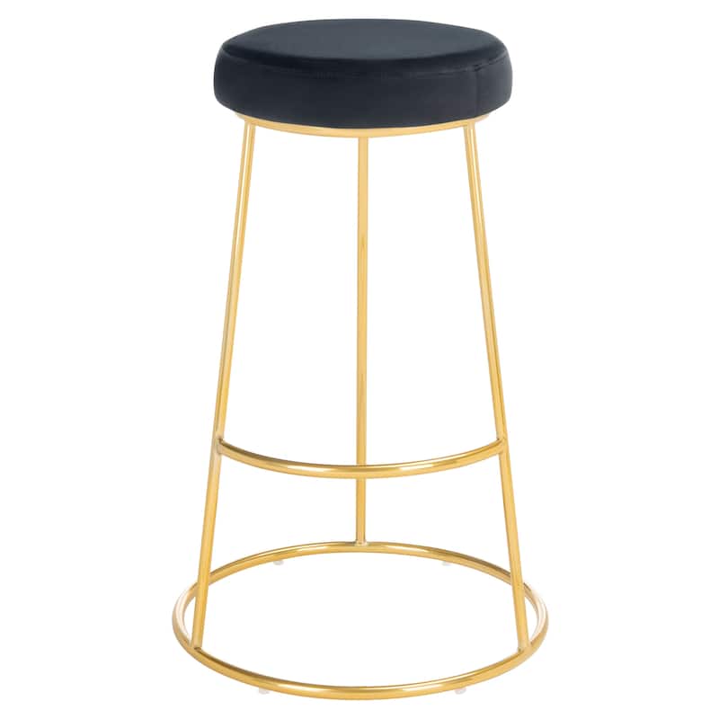 SAFAVIEH Nita 29-inch Round Bar Stool - 18.5" W x 18.5" L x 29.2" H - 19Wx19Dx29H