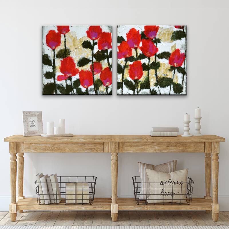 'Heartbeats I/II' 2 Piece Wrapped Canvas Wall Art Set by Norman Wyatt Jr.