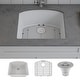 preview thumbnail 1 of 8, Lexicon Platinum 2321D Quartz Composite Single Bowl Kitchen Sink Galaxy White