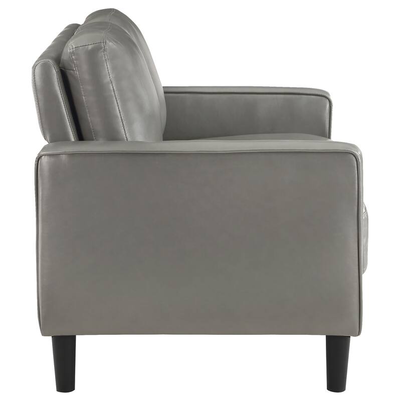 Ruth Transitional Upholstered Track Arm Sofa Set